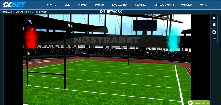 1xBet Virtual Rugby from 1x2Network