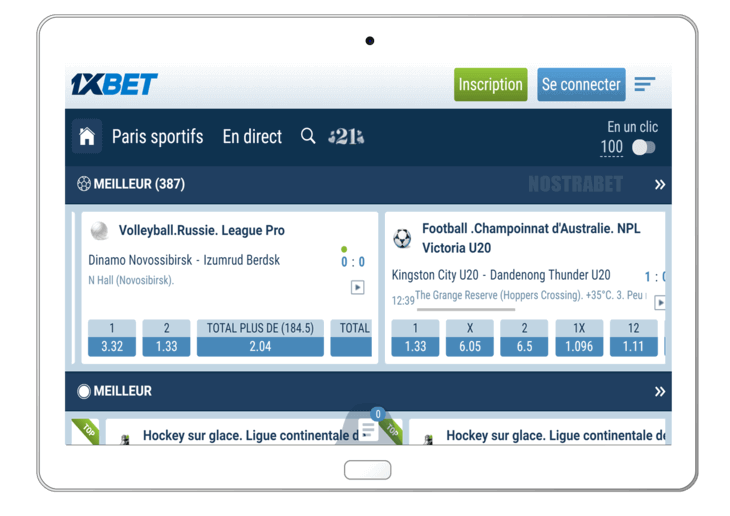 1xbet version mobile