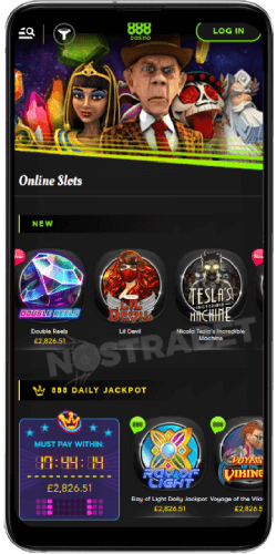 888 Casino mobile app