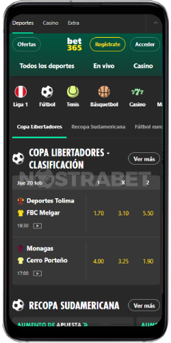 bet365 versión móvil