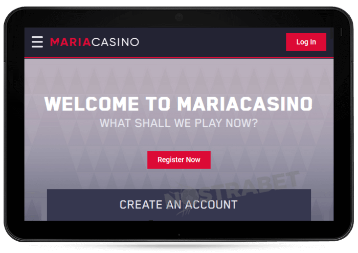 Maria casino mobile version on tablet