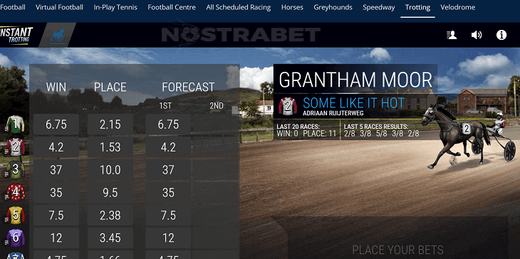 Sportingbet's virtual trotting