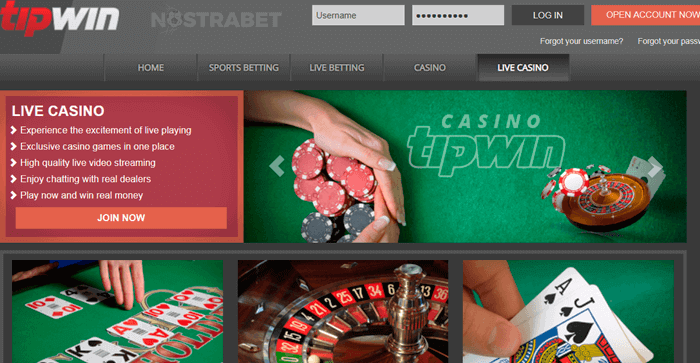 TipWin live casino